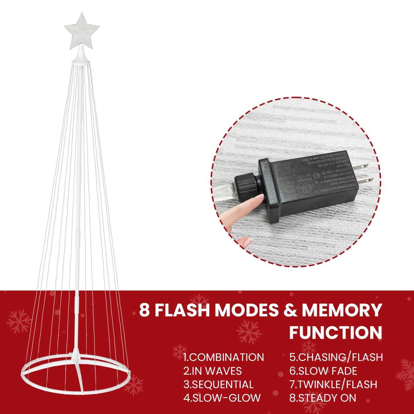 DKLGG 3-Piece Holiday Tree Set with Warm Lights - Easy Assembly and Stable Design for Christmas