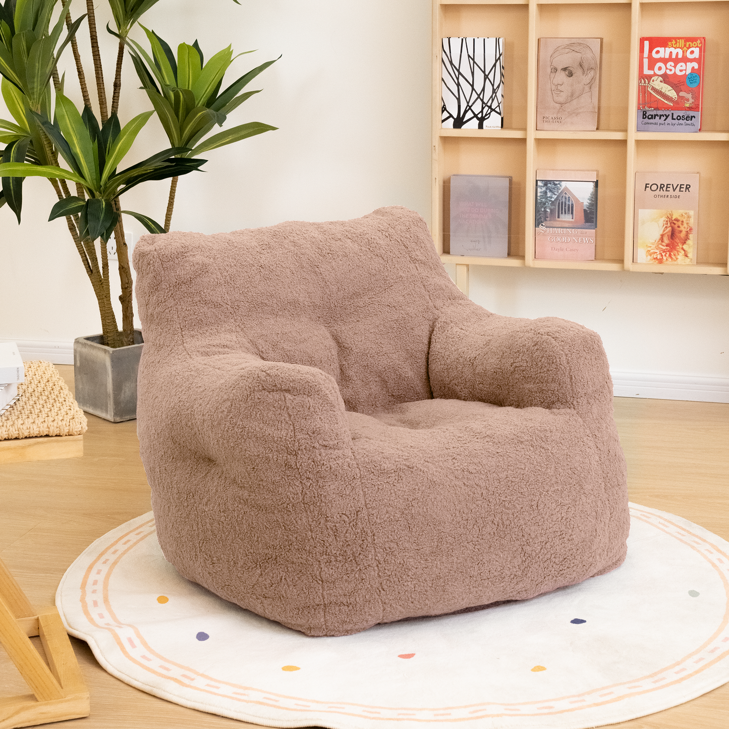 DKLGG Adult Jumbo Bean Bag Chair - Large and Cozy with Extra Padding