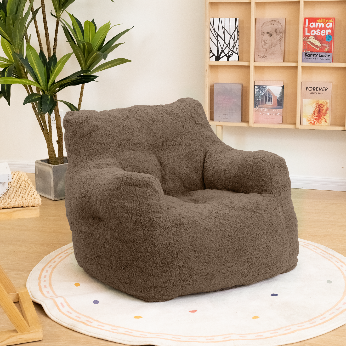 DKLGG Adult Jumbo Bean Bag Chair - Large and Cozy with Extra Padding