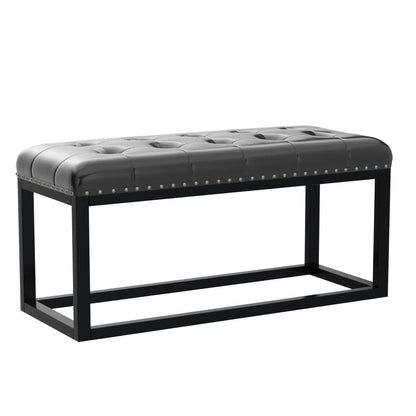 DKLGG Stylish Large Storage Ottoman - 47.24” Velvet Design in Gold and Pink for Your Home