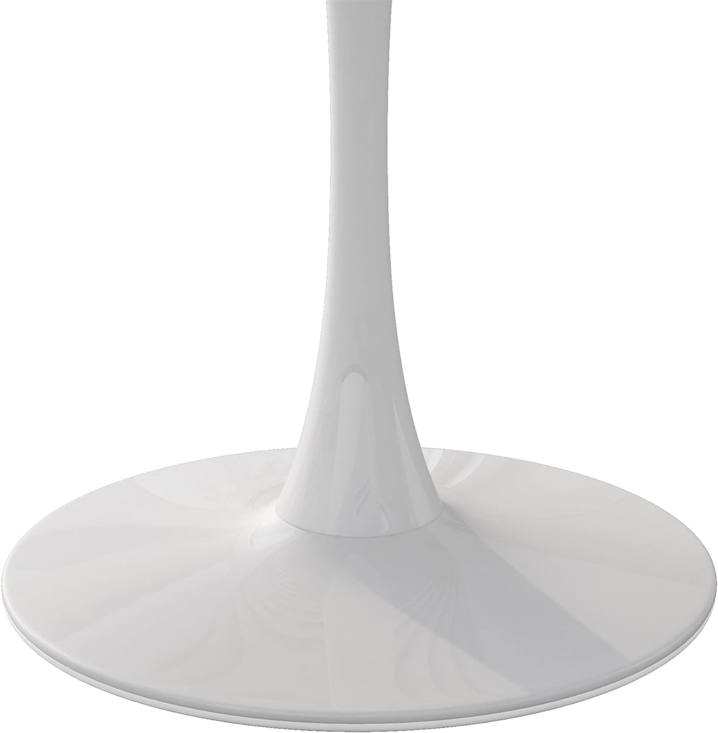 DKLGG 42" Round Dining Table - Minimalist White Tulip Design for a Chic Dining Area