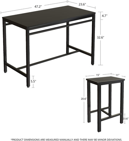 DKLGG 5-Piece Bar Height Dining Set - Perfect for Entertaining and Casual Meals