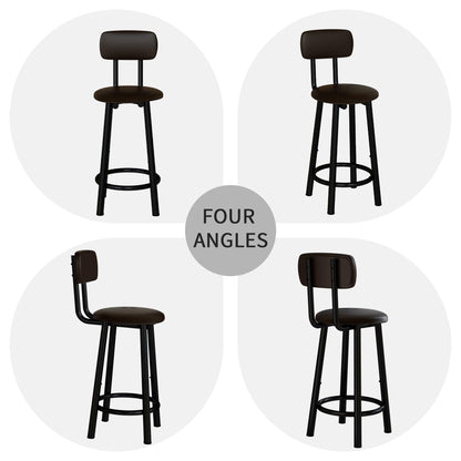 DKLGG Modern Barstool Set of 2 - Stylish Gold Design for Trendy Spaces