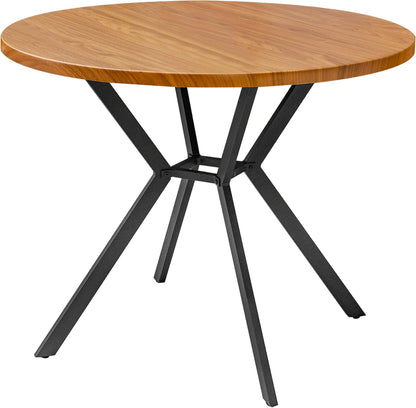 DKLGG Modern Round Kitchen Table - 39-Inch Mid-Century Dining Table for Elegant Decor