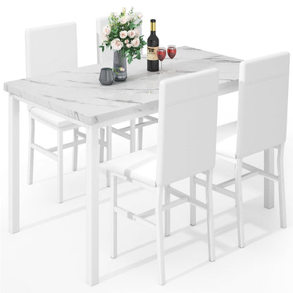 DKLGG 4-Person Dining Set, Modern 5-Piece Table and Chairs for Kitchen - Perfect Home Dining Experience