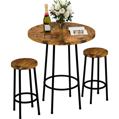 DKLGG 3-Piece Pub Dining Set - Stylish Bar Table with Versatile Chairs for Any Space