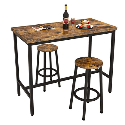 DKLGG 3-Piece Pub Dining Set - Stylish Bar Table with Versatile Chairs for Any Space