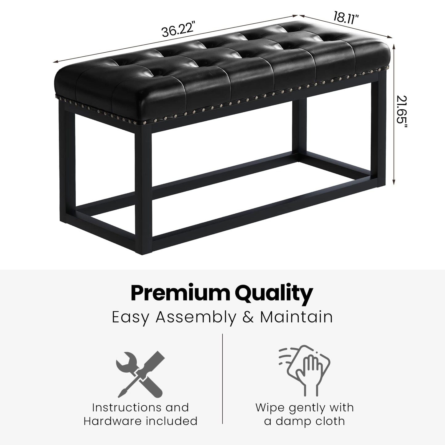 DKLGG Stylish Large Storage Ottoman - 47.24” Velvet Design in Gold and Pink for Your Home