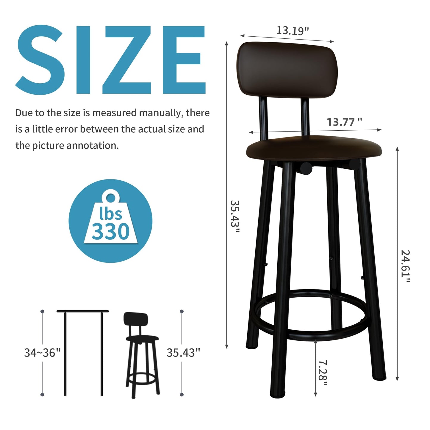 DKLGG Modern Barstool Set of 2 - Stylish Gold Design for Trendy Spaces
