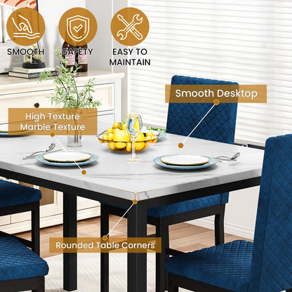 DKLGG Stylish Kitchen Dining Set for 4 - Elegant Table and Chairs for Modern Homes