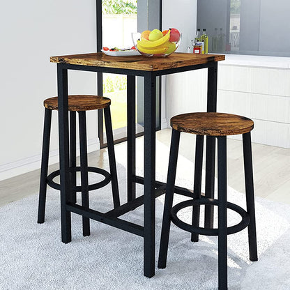 DKLGG 3-Piece Pub Dining Set - Stylish Bar Table with Versatile Chairs for Any Space