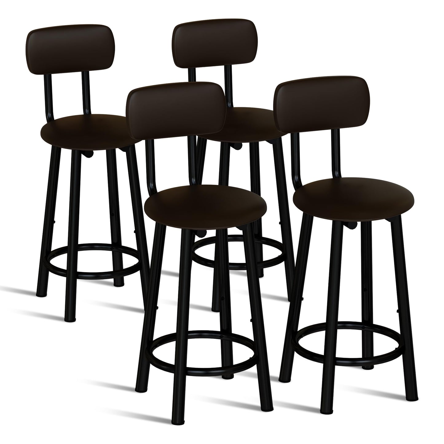 DKLGG Modern Barstool Set of 2 - Stylish Gold Design for Trendy Spaces