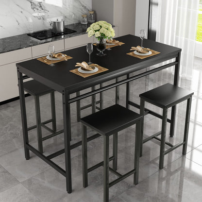 DKLGG 5-Piece Bar Height Dining Set - Perfect for Entertaining and Casual Meals