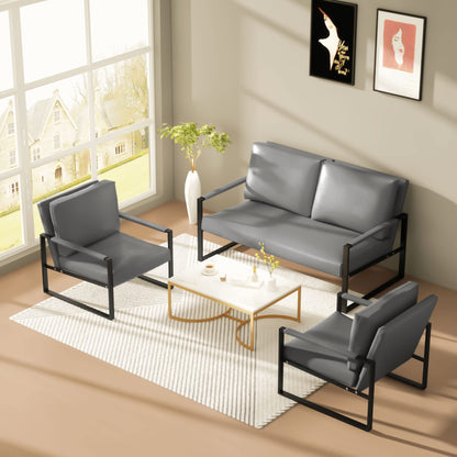 DKLGG Mid Century Modern Sofa Set - Vintage Style for a Timeless Living Room