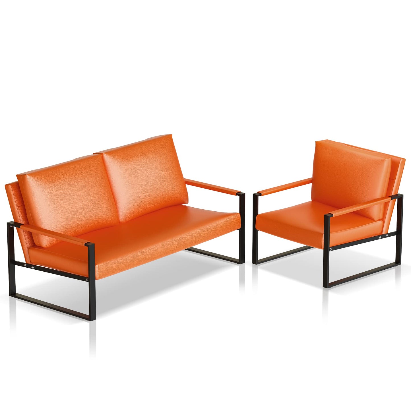 DKLGG Mid Century Modern Sofa Set - Vintage Style for a Timeless Living Room