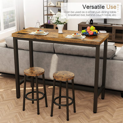 DKLGG 3-Piece Pub Dining Set - Stylish Bar Table with Versatile Chairs for Any Space