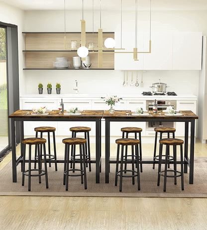 DKLGG Industrial Kitchen Dining Table and Chairs Set of 5 - Perfect for Modern Dining