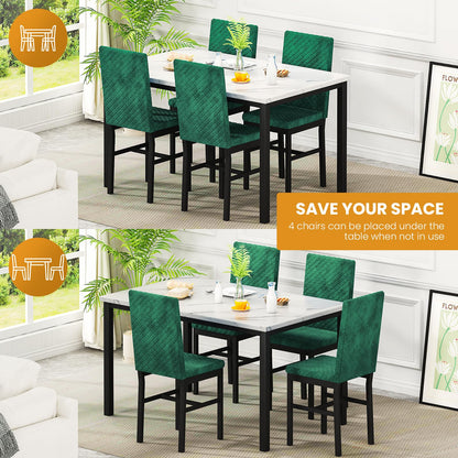 DKLGG Stylish Kitchen Dining Set for 4 - Elegant Table and Chairs for Modern Homes