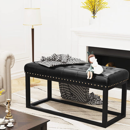 DKLGG Stylish Large Storage Ottoman - 47.24” Velvet Design in Gold and Pink for Your Home