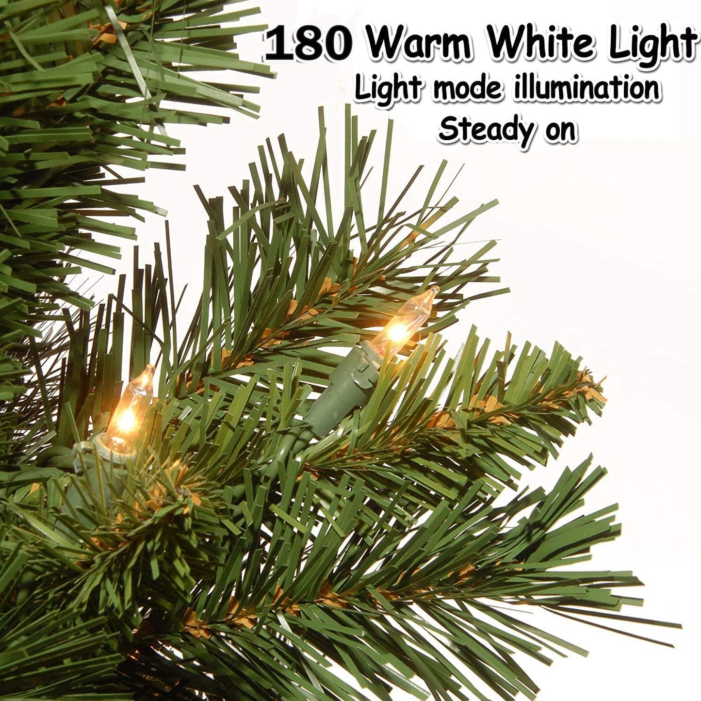 DKLGG 4ft Christmas Tree Set - Warm White Lights & Festive Decor