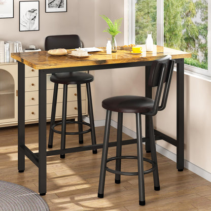 DKLGG 3-Piece Pub Dining Set - Stylish Bar Table with Versatile Chairs for Any Space