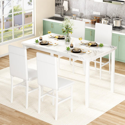 DKLGG 4-Person Dining Set, Modern 5-Piece Table and Chairs for Kitchen - Perfect Home Dining Experience