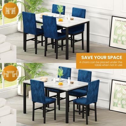 DKLGG Stylish Kitchen Dining Set for 4 - Elegant Table and Chairs for Modern Homes