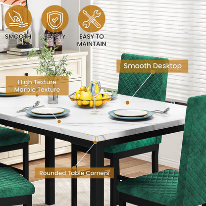 DKLGG Stylish Kitchen Dining Set for 4 - Elegant Table and Chairs for Modern Homes