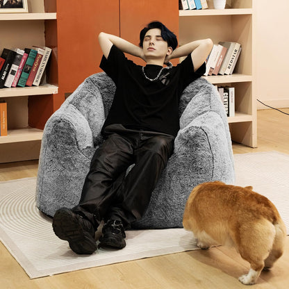 DKLGG Large Bean Bag Chair with Luxurious Padding - Perfect for Lazy Days in the Living Room