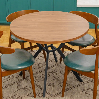 DKLGG Modern Round Kitchen Table - 39-Inch Mid-Century Dining Table for Elegant Decor