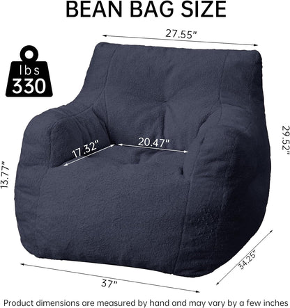 DKLGG Bean Bag Chair with Soft Tufted Padding - Perfect for Any Living Space