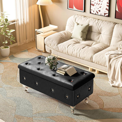 DKLGG Modern Storage Ottoman - Ideal for Bedroom Organization and Comfort