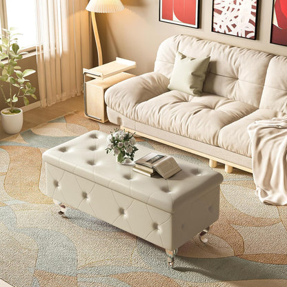 DKLGG Modern Storage Ottoman - Ideal for Bedroom Organization and Comfort