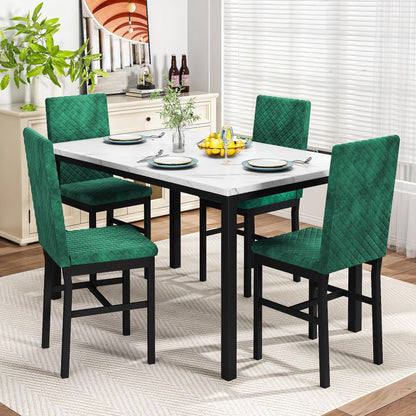 DKLGG Stylish Kitchen Dining Set for 4 - Elegant Table and Chairs for Modern Homes