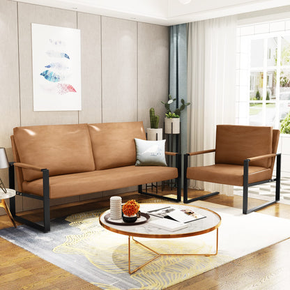 DKLGG Mid Century Modern Sofa Set - Vintage Style for a Timeless Living Room