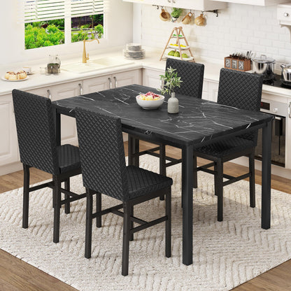 DKLGG Stylish Kitchen Dining Set for 4 - Elegant Table and Chairs for Modern Homes